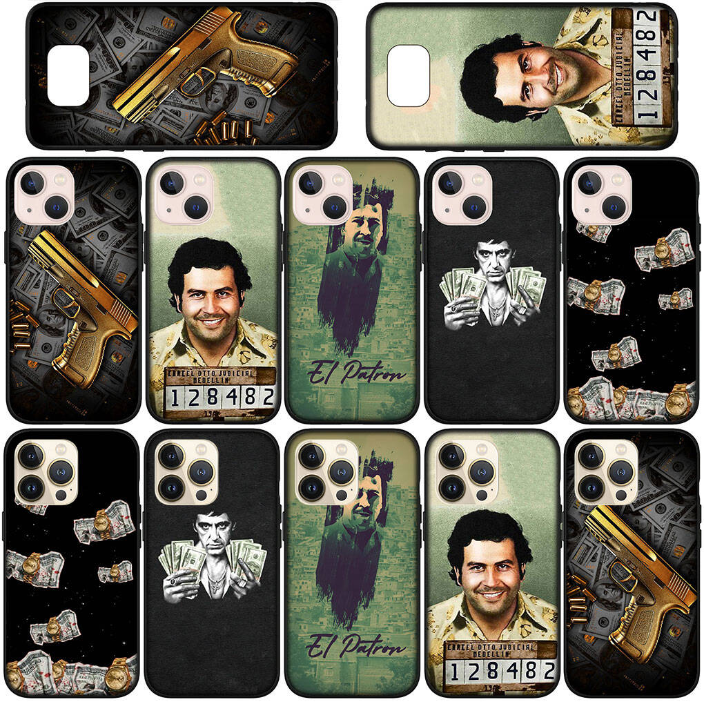Phone Case for Samsung Galaxy S25 S23 S22 S24 Ultra FE A05 A06 A15 A16 A36 A37 A35 A54 A55 A56 A57 A25 A26 A53 S8 A17 Money Narcos Pablo Escobar Cover