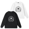 Amiri Unisex Round Neck Sweatshirt - Trendy Letter Print, Autumn/Winter Style.