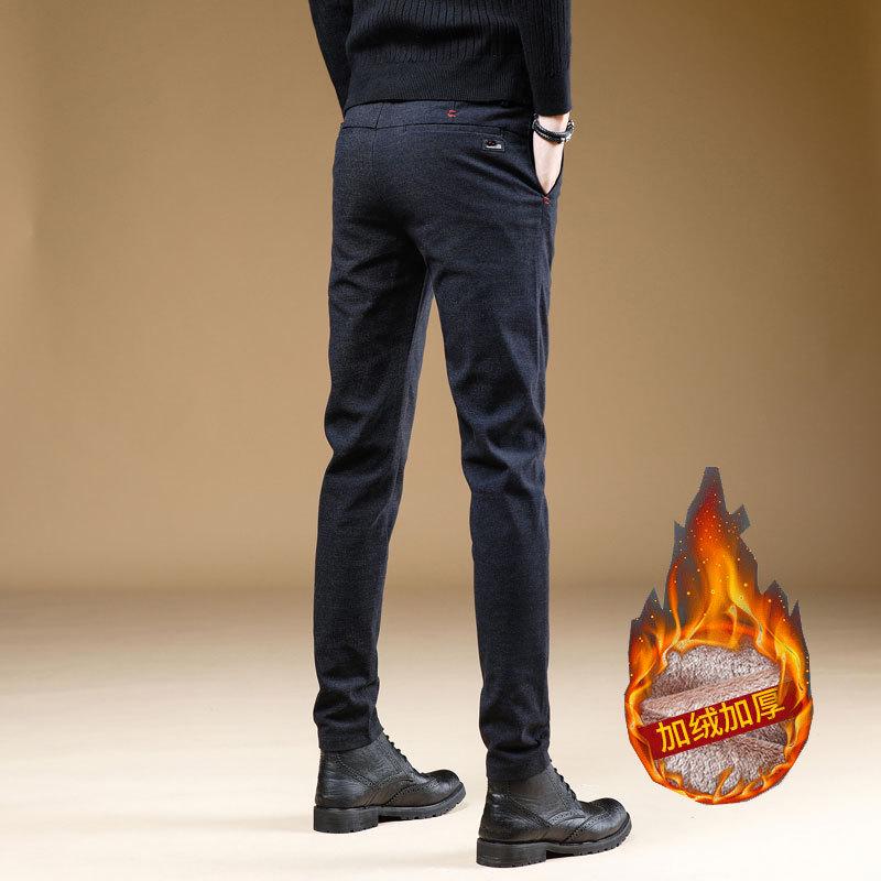 Men's Slim Fit Business Casual Pants - Soft, Elastic, Anti-Pilling, Breathable, Straight-Leg for Spring & Autumn