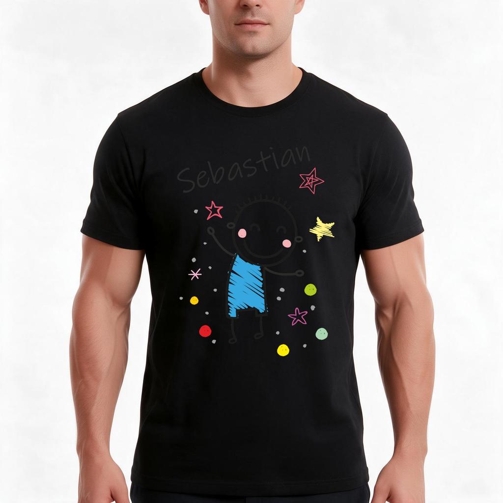 Sebastian Tshirt Summer Casual Cotton Tee Oversized Streetwear Tops Vintage Graphic Print Loose Fit Short Sleeve