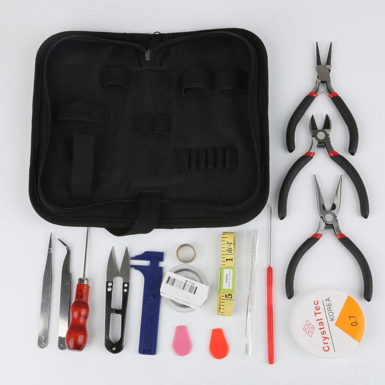 Handmade Multifunctional Diagonal Pliers & Pouch Set with Measuring Disc