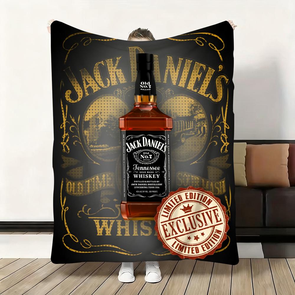 

Fashion Brand J-Jack Daniels Throw Flannel Fluffy Soft Blanket Warm Skin-Friendly Throw for Sofa Bed Office Nap Winter 30x40in