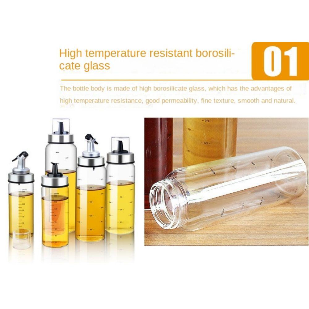 Automatic Opening Cooking Sauce Bottle 180/300/500ml Oil Storage Bottles  for Vinegar