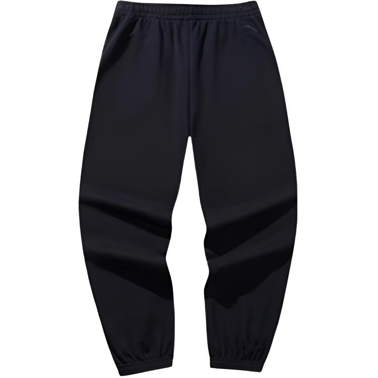 Anta X Good Things Happen Collaboration Life Series Casual Simple Lace-Up Cuffed Fleece Loose Comfortable Knitted Sports Pants 962618302-3