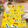 Happy Spongebob Happiness Themed Anti-Slip Rugs - Polyester Home Decor, Suitable for Bedrooms, Living Rooms, Doorways, Studios, and Decorations