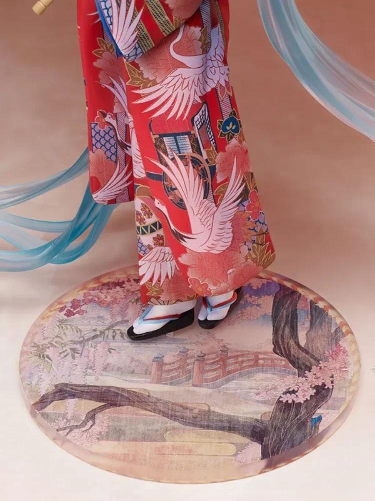Umbrelă Anime Hatsune Miku Kimono Mai Puternică Figura Miku Statuie Fată Jucării Kawaii Drăguț Model Păpușă Ornament Desktop Cadou de Crăciun