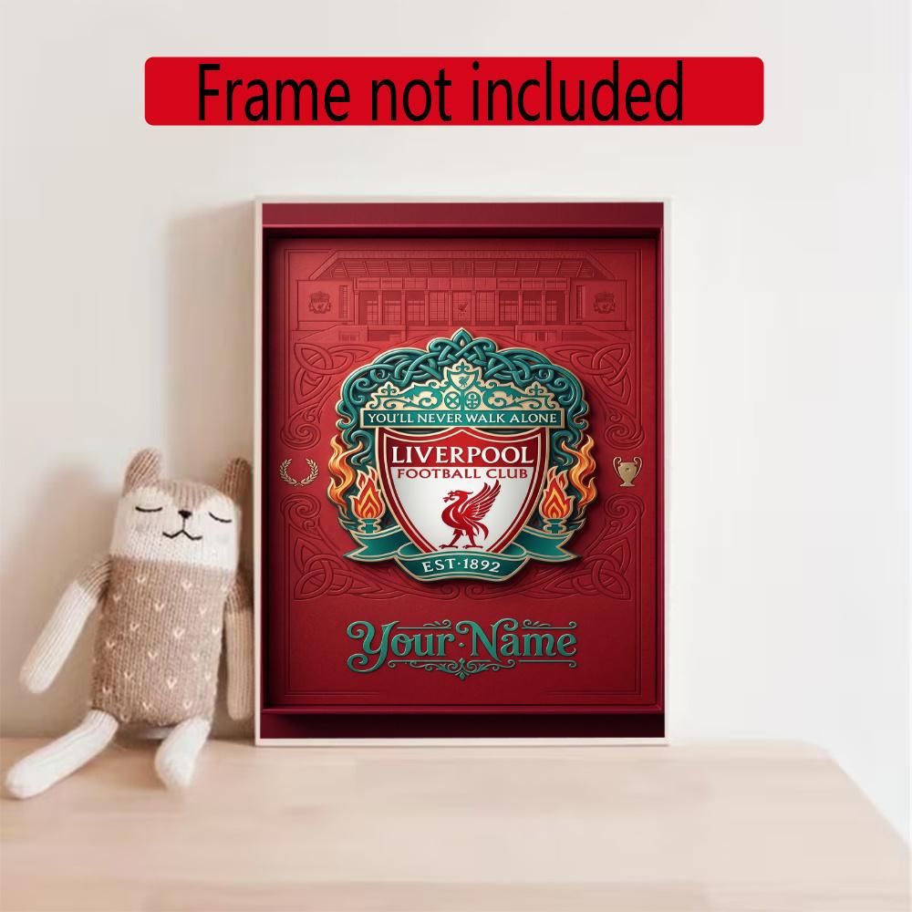 Liverpool Fc Personalized Name Round Diamond Painting Kit Diamond Embroidery Painting Rhinestones Mosaic Frameless Handwork Decoration Arts