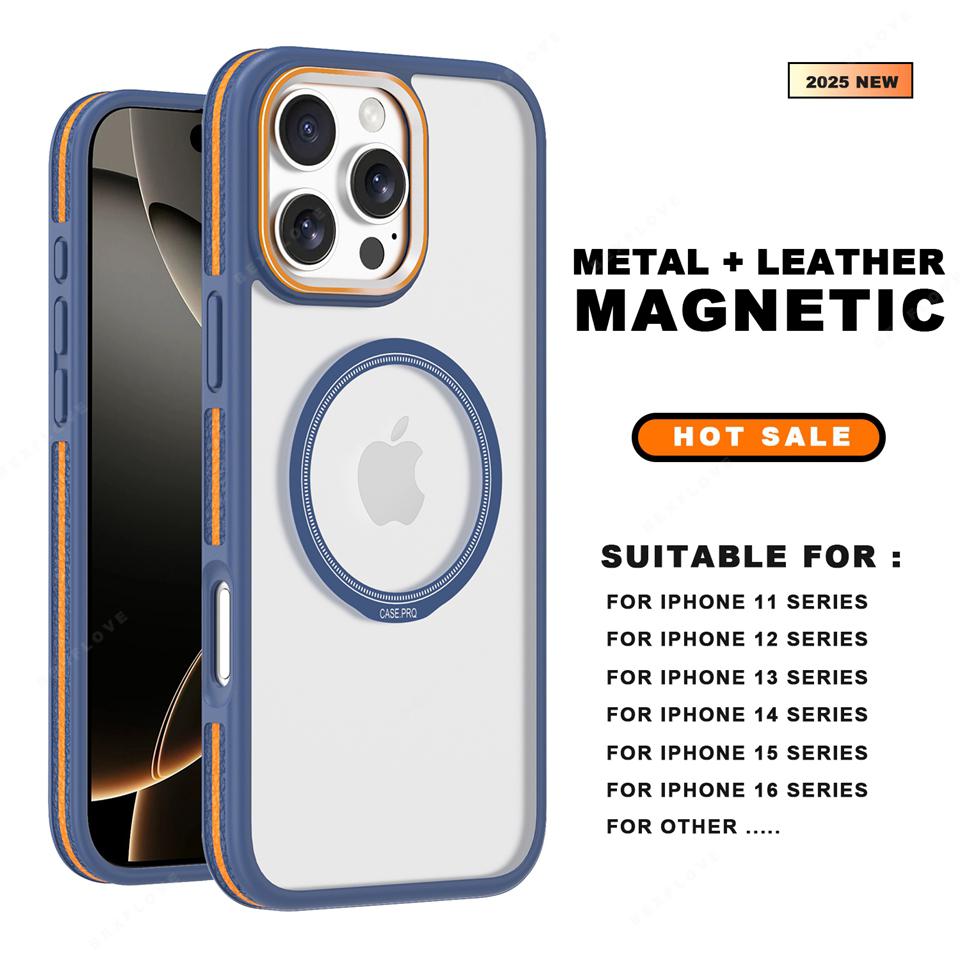 Wireless Charge New Magnetic Phone Case For iPhone 16E 15 14 16 Plus 11 12 13 16 Pro Max Magsafe Protector Hard Shockproof Cover
