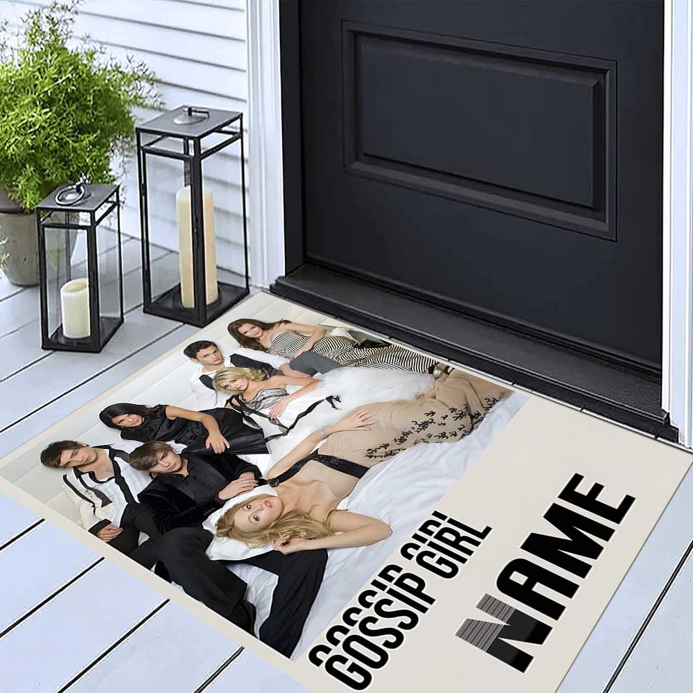Warner Bros. Works (4) Customize Your Name Rug, Office Chair Cushion, Home Bedroom Living Room Gift.