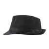 Men's Summer Straw Fedora Sun Hat - Outdoor Sunshade Beach Bowler Hat