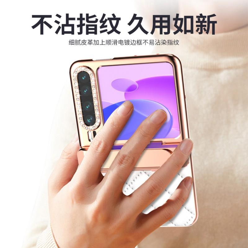 Pura X Foldable Phone Case With Invisible Kickstand PCLeather Full Cover Shockproof Scratch Resistant