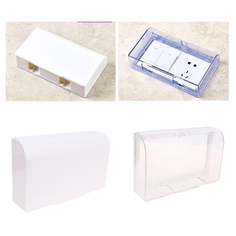 Double 86 Type Switch Self-Adhesive Waterproof Cover Wall Switch Anti Splash Box