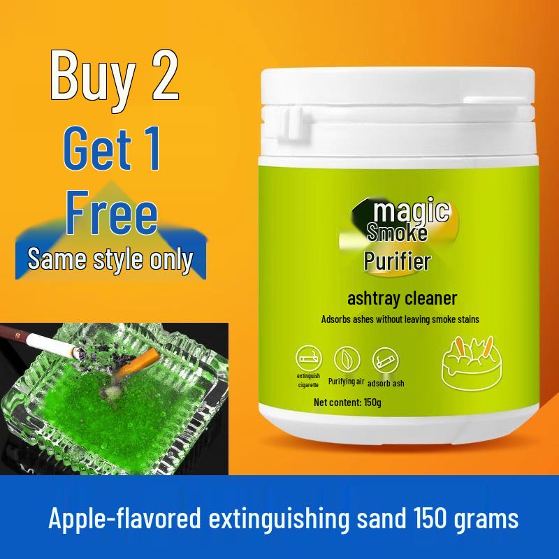 Fly-Repellent Ashtray with Odor-Removing Fresh Scent Balm