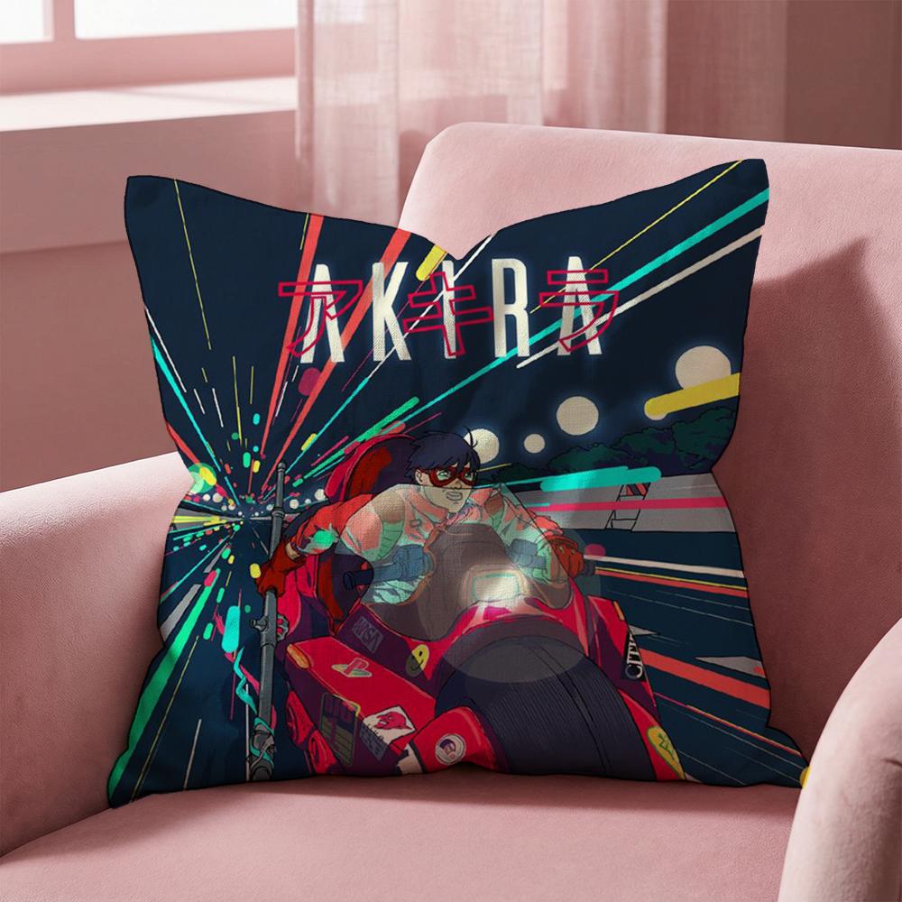 A-Akira ANIME Cushion Cover Multi-Scene Pillow Cover for Home & Car - Reversible, Soft & Durable for Daily Use