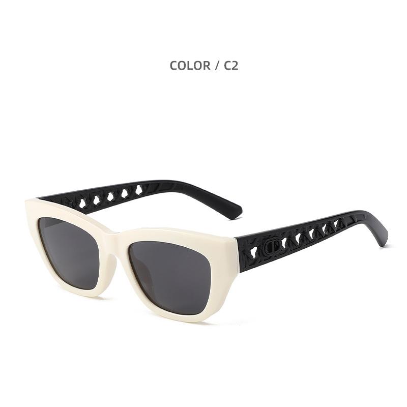 

2026 New D Home Cat s Eye Polarized Sunglasses Hollow Rattan Sunglasses Women s Premium Personality Sunglasses