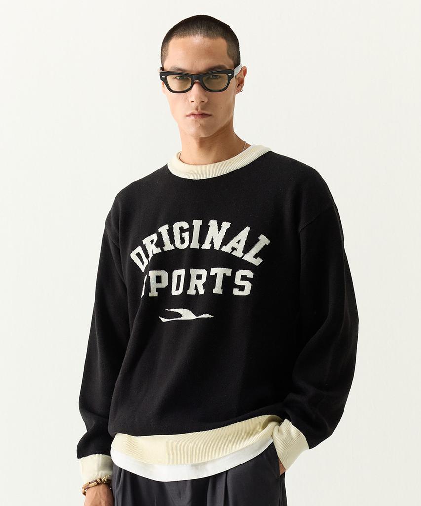 PRO-SPECS Logo Crewneck Knit Blak
