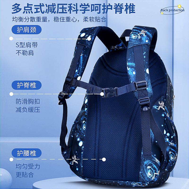 New primary school school bag, male side refrigerator type lightweight children's backpack student bag