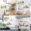 Decals Stickers Butterfly Creative Flower Matte PVC