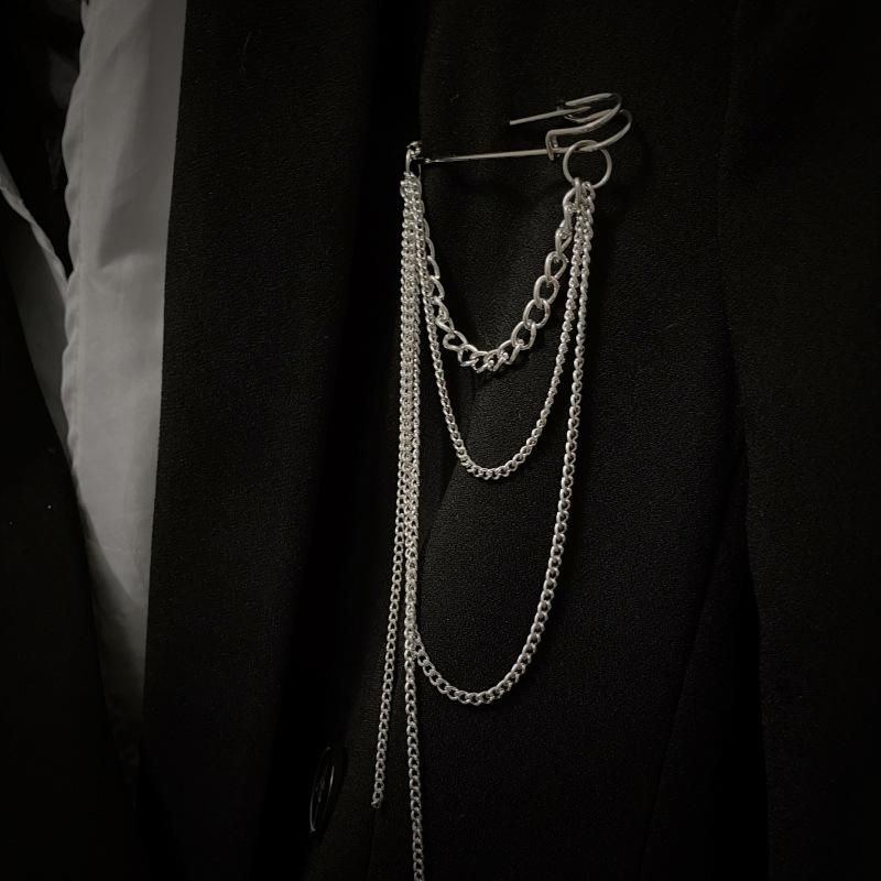 

Изысканная брошь-булавка с длинной кисточкой-метеором в стиле легкой роскоши для женщин, цепочка на плечо, ювелирные изделия, подарки для вечеринки