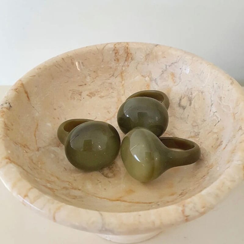 Sparrow Hole Olive Ring