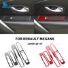 For Renault Megane RS 2009 2010 2011 2012 2013 2014 Real Soft Carbon Fiber Sticker LHD RHD Car Window Lift Panel Accessories