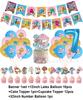 Cartoon Amazing World Birthday Party Decorations Gum&balles Balloon Banner Cake Topper  Rabbit Cat Anime Backdrop Kid Favor Gift