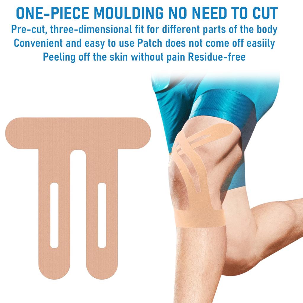 Sports, Fitness, Running, Knee Pads, Breathable, Waterproof, And Scratch-free Knee Care Patches, Pre-cut Knee Sports Tape 10pc