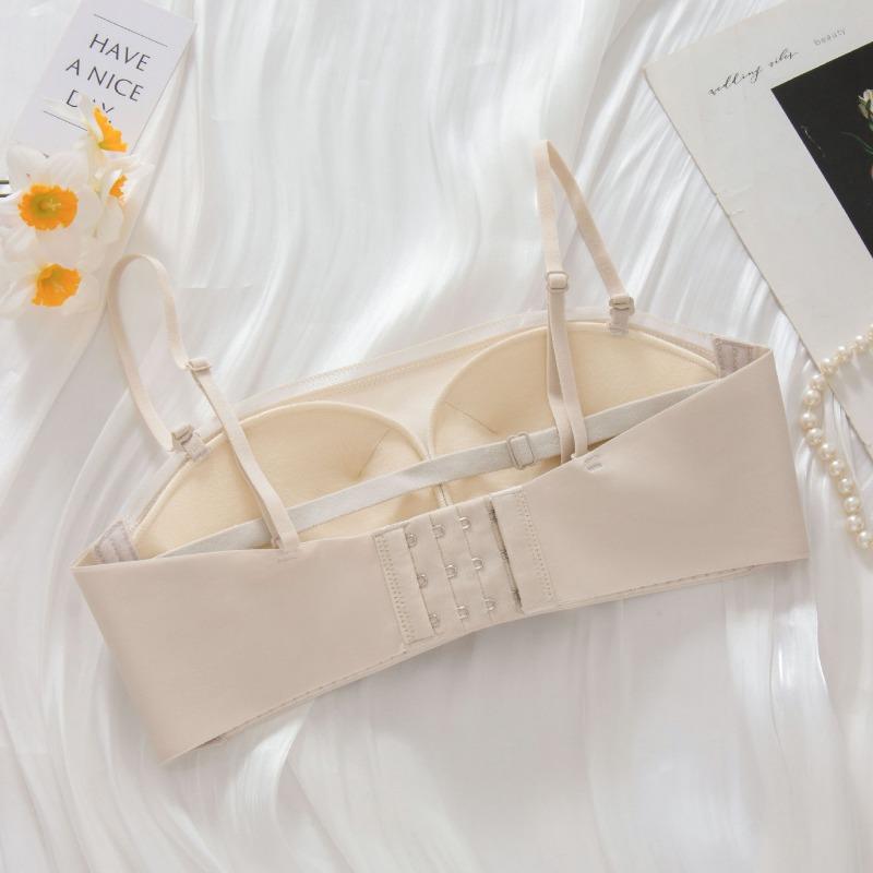 Reggiseno push-up senza spalline con top tubolare antitraccia, antiscivolo, antisbiadimento
