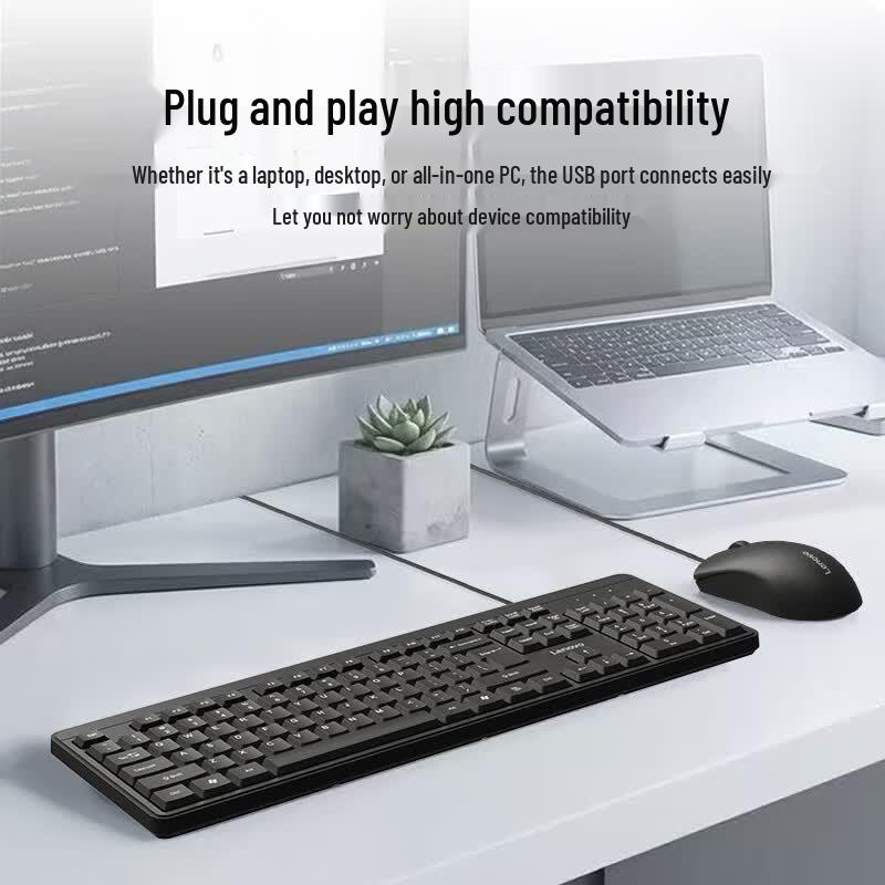 Lenovo Business Wired Keyboard Mouse Set