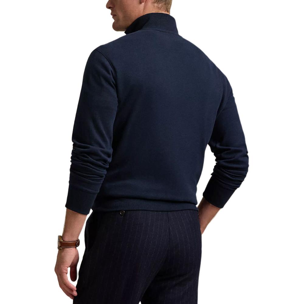Polo Ralph Lauren Embroidered Pony Logo Knit Zip High Neck Sweatshirt Men Sweatshirt 710890534-033