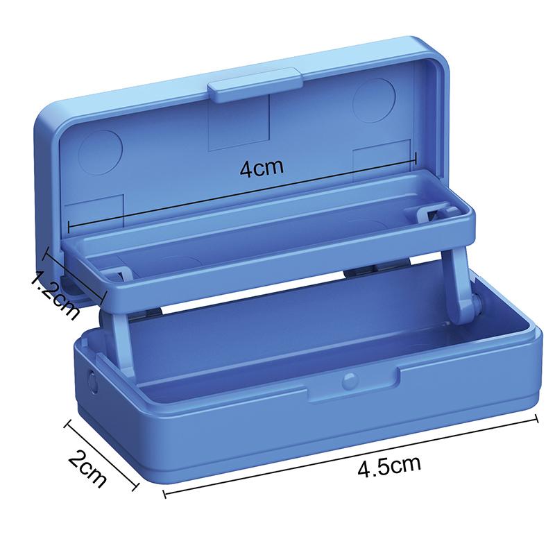 Dollhouse Miniature Stationery Pencil Case School Stationery Box Desk Ornaments Model Toys For Doll House Accessories