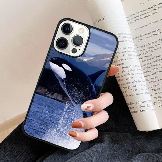 Novelty Killer Whale phone Case Cover For iPhone 17 Air 16 15 14 Plus for apple 16 11 12 13 Pro Max coque
