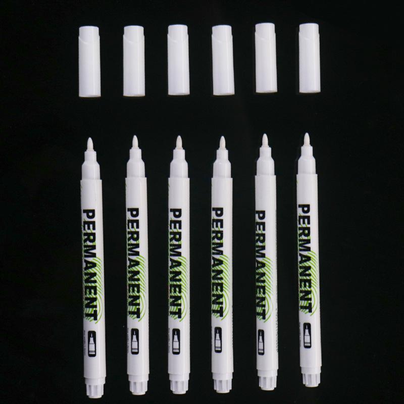 

Water-Based White Marker Pen, Extra White Highlight, 1.0mm Line, Waterproof Art Drawing Brush білий
