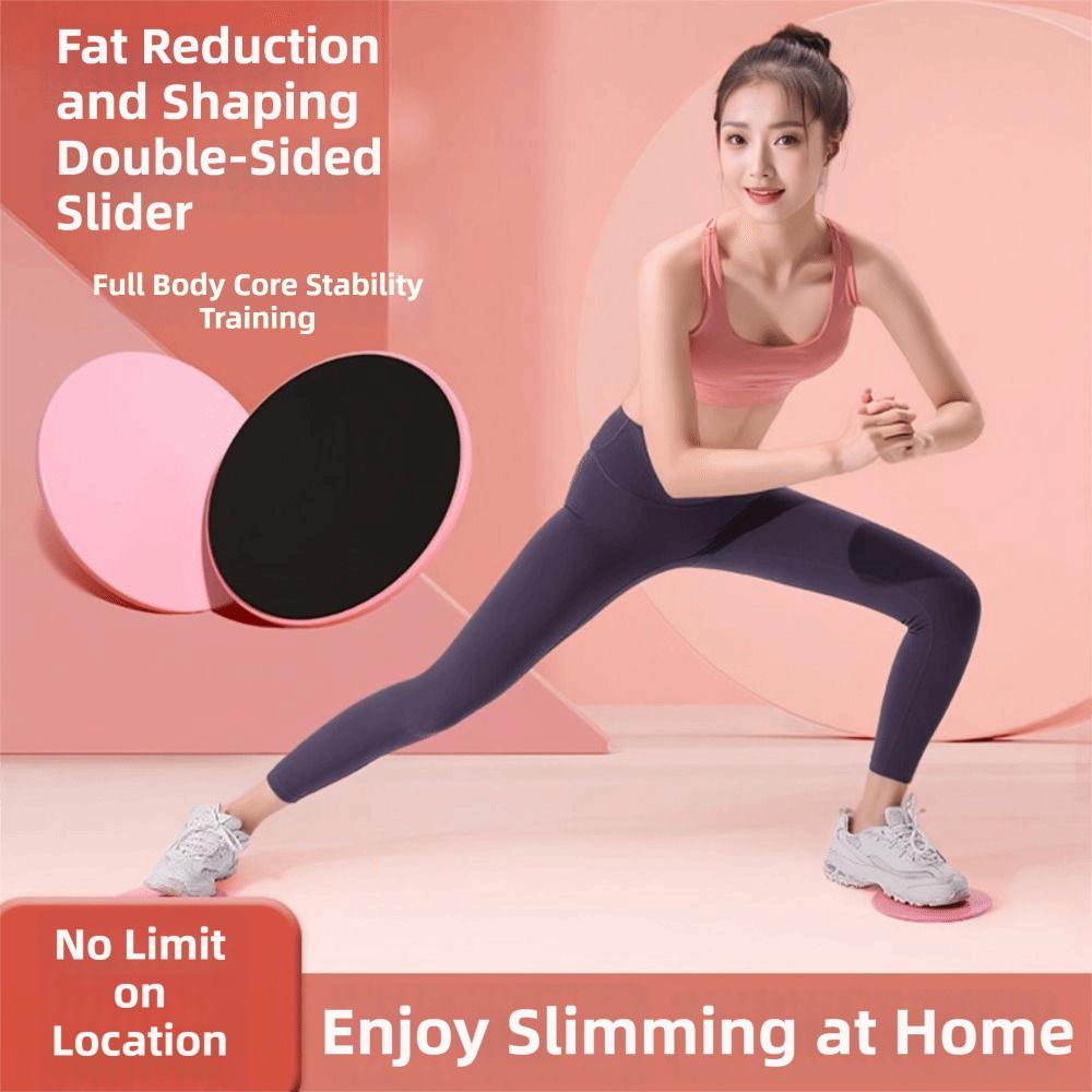 2pcs Solid Color Yoga Sliding Discs Enhanced Abdominal Muscle Core Slider Discs  Fitness Training