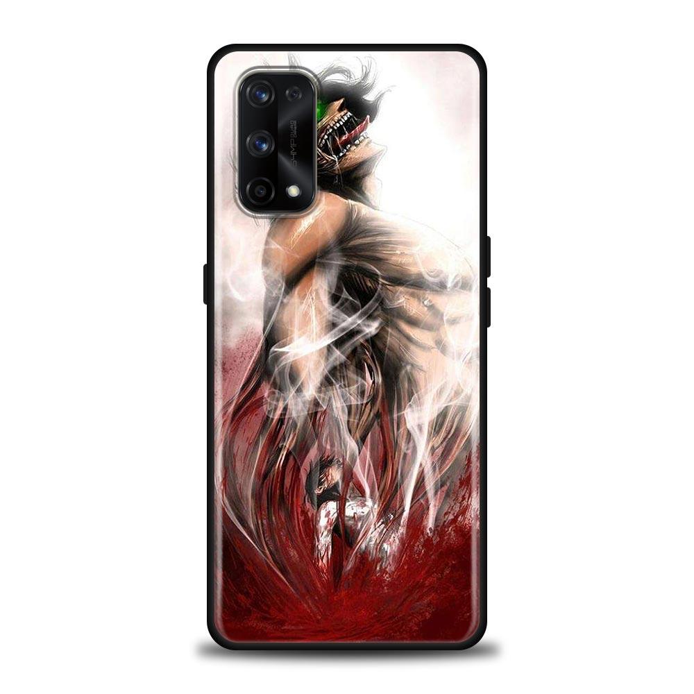 Anime Attack On Titan Eren Yeager Case For Realme C21Y C21 C25 C20 C15 C12 C11 C1 GT Master Neo Neo2 5G Capa Silicone Soft Cases