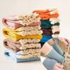 Random 5 Pairs Candy-colored Socks Women's Mid-tube Japanese Autumn Winter Mid-thick Korean Fashion Personality Sock Kawai Style