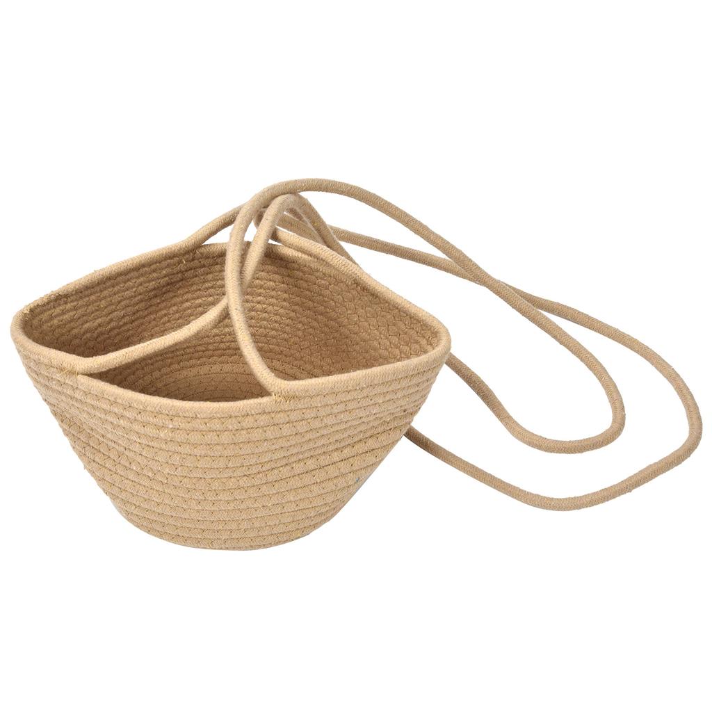 Hanging Flower Basket Woven Basket Suspended Flowerpot Plant Storage Containers for Plants Vegetables Fruits Cosmetics