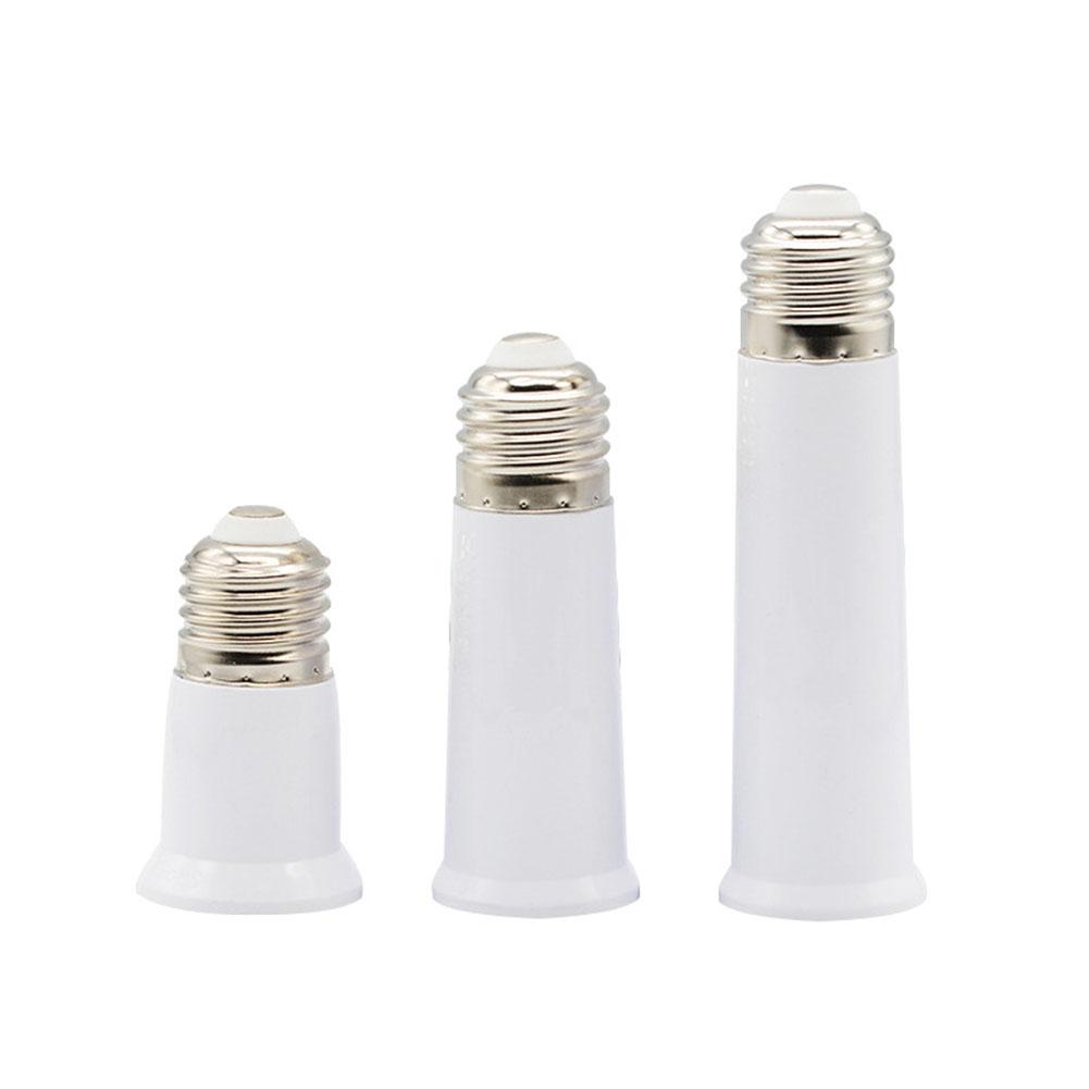 Lighting Socket Adapter E27 Extension Adapter Home Lighting Compatible With LED Bulbs Flame-Retardant Material