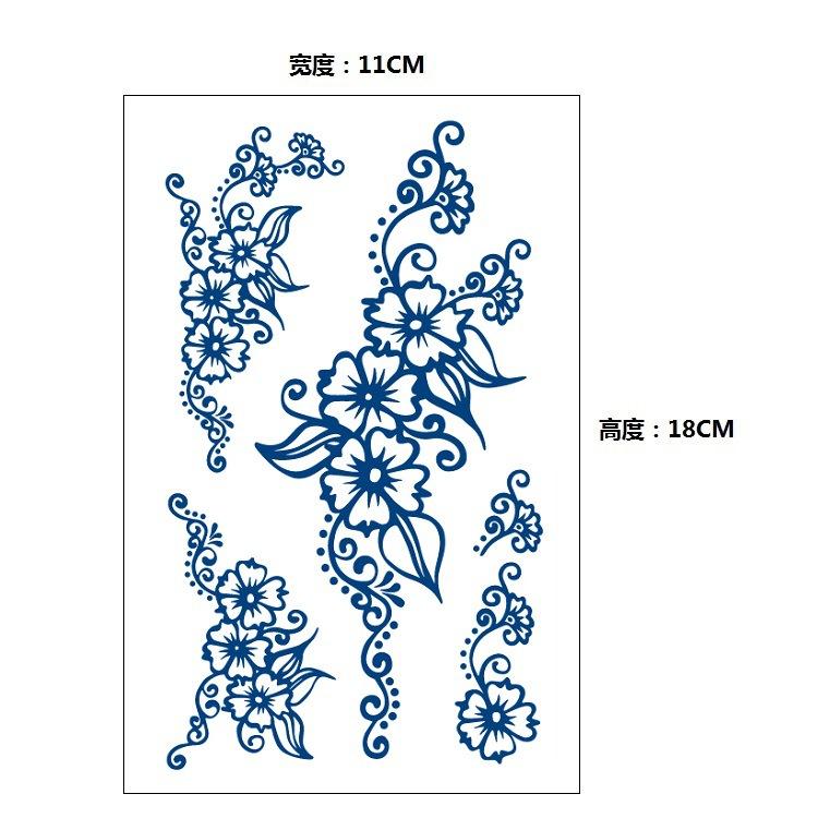 Stopniowa Zmiana Geometryczny Ziołowy Sok Lis Wieloryb Syrena Symulacja Naklejka Tatuaż, Kalkomania do Transferu Wodnego