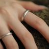 2023 Adjustable Retro Matte Frosted Couple Ring: Unique Niche Design