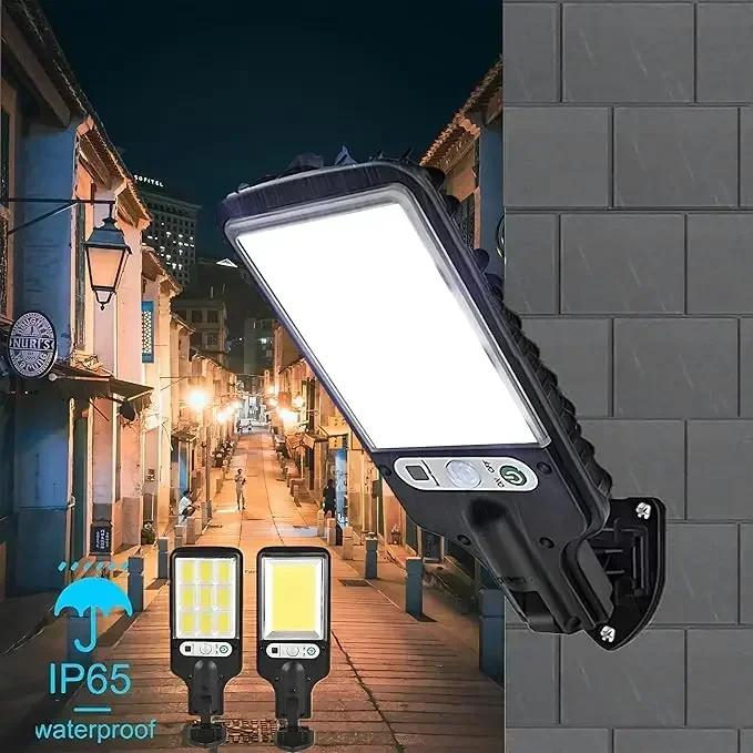 Solar Street Lights Outdoor Waterproof Human Body Sensing Courtyard Garden Wall Household Lights Rural Road Lighting Wall Lights