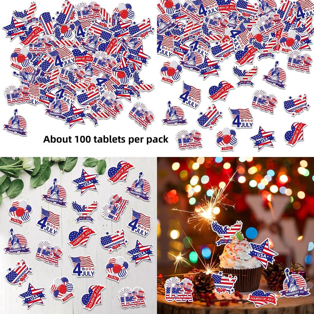 Day Independence American Decorative Fragments For Celebration And Event