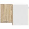 Hanging Cabinet In Sonoma Oak and White 57 X 57 X 40 Cm