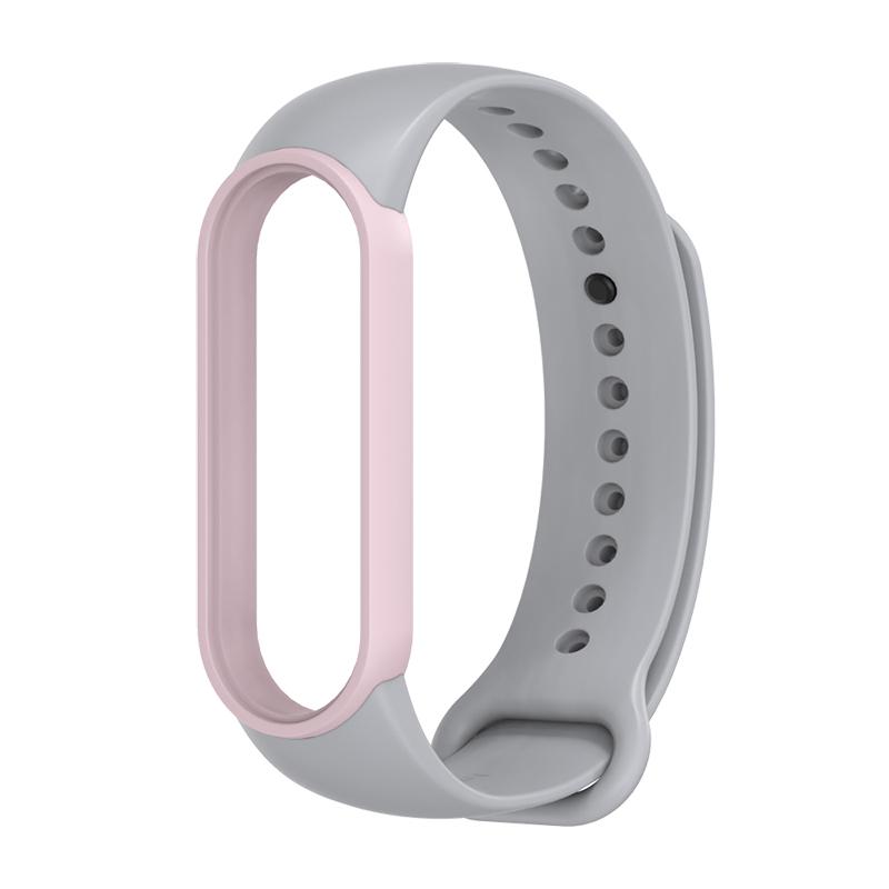 Mijobs Sport Strap for Mi Band 7 6 5 Silicone Wrist Bracelet Dual Colors Strap Wristband Smart Band For Xiaomi Miband 7 6 5