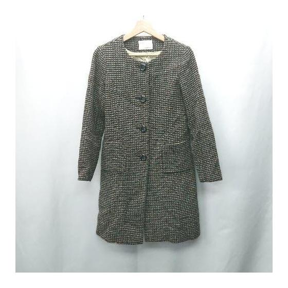IENA Wool Long Sleeve Coat Size M Brown Women s E