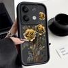 Yellow Rose Print Case For Xiaomi Redmi Note 14 4G 13 Pro Plus Note 12 14 Pro 5G Poco F6 X6 X5 14T 13T Pro Soft TPU Phone Cover