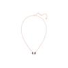 Swarovski Mysterious bat necklace for women, rose gold plated 5491564