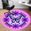 1pc Butterfly Mandala Chair Carpet for Office,  Soft and Durable Office Rug for Interior Decoration, Perfect for Office yy251227090