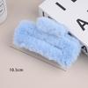 Large Milk Coffee Plush Claw Clip: Fluffy Autumn/Winter Hairpin for Women
