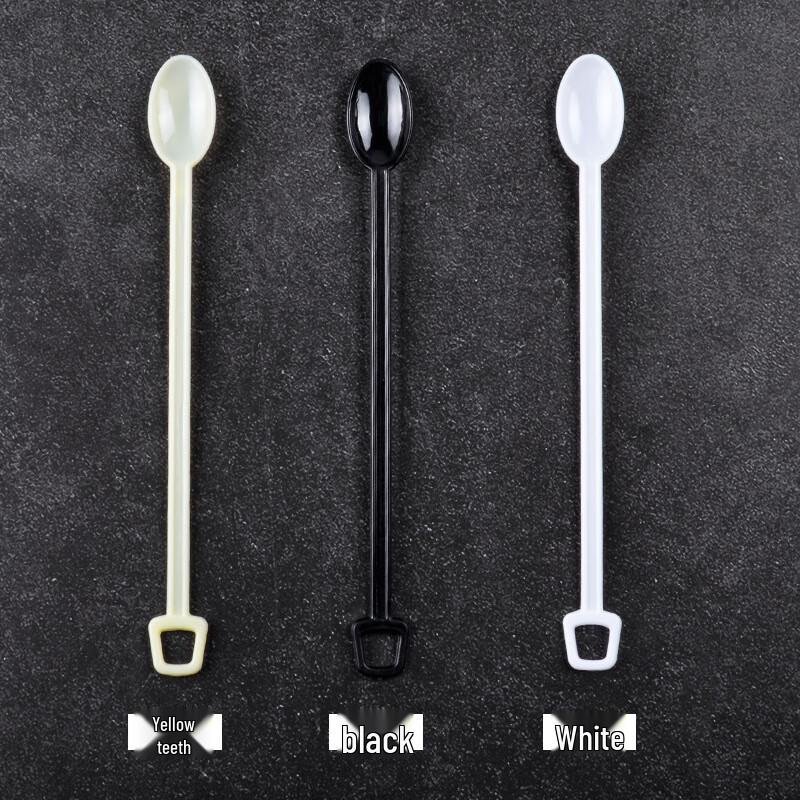 WS Einweg-Rührlöffel aus PS-Kunststoff mit langem Griff